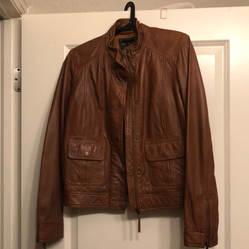Lucky brand leather jacket